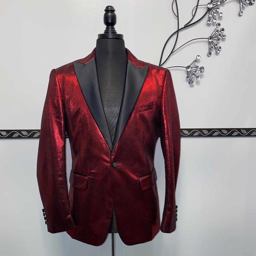 Shiny Red Blazer